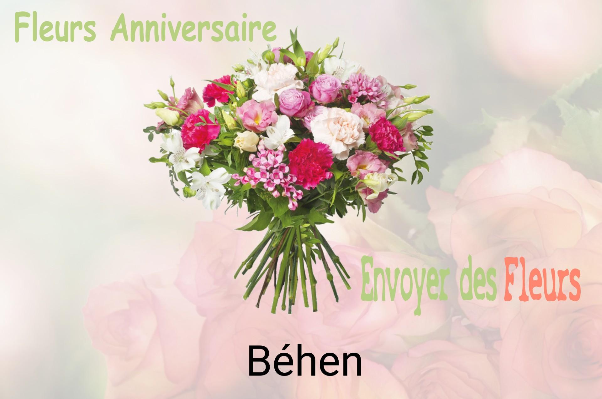 Bouquet de fleurs d’anniversaire livré à Béhen